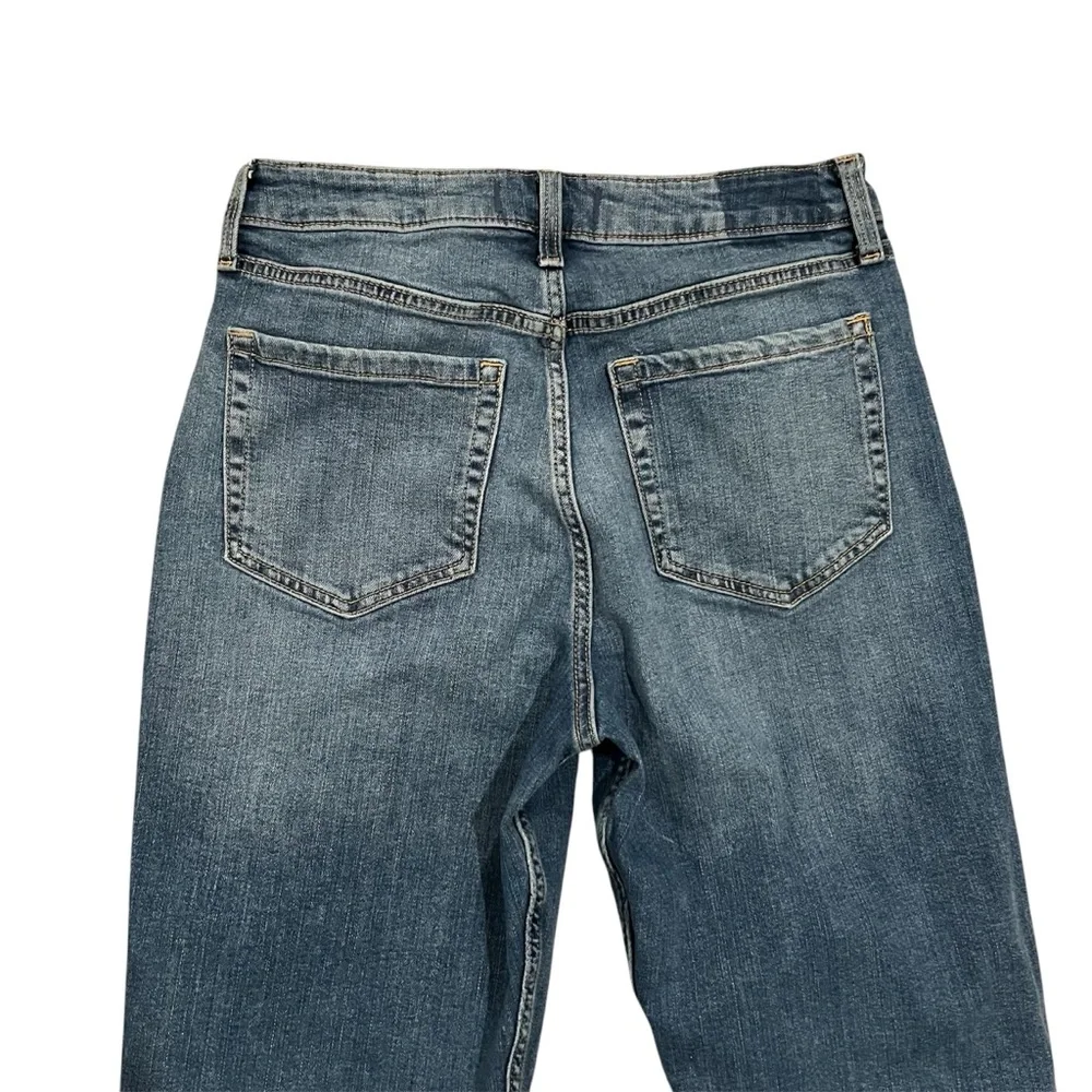 ABERCROMBIE & FITCH Jeans Women’s 6 Blue The Mom High Rise Distressed LIKE NEW